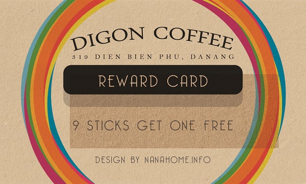 Reward card - Digon coffee 2015