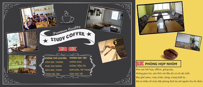 brochure for coffee shop